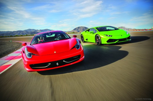 Race car experience with Ferrari and Lamborghini