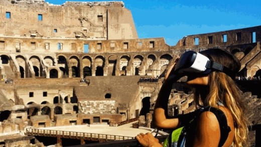 Ancient Rome augmented-reality tour by night in Ancient Forum