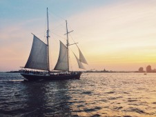 Sunset sail aboard the Clipper City
